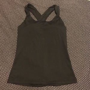 PrAna crossback workout tank with bra!